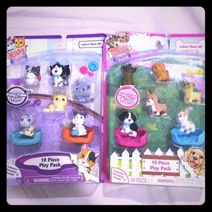 Puppy & Kitty In My Pocket Play Packs 2 Sets NIP